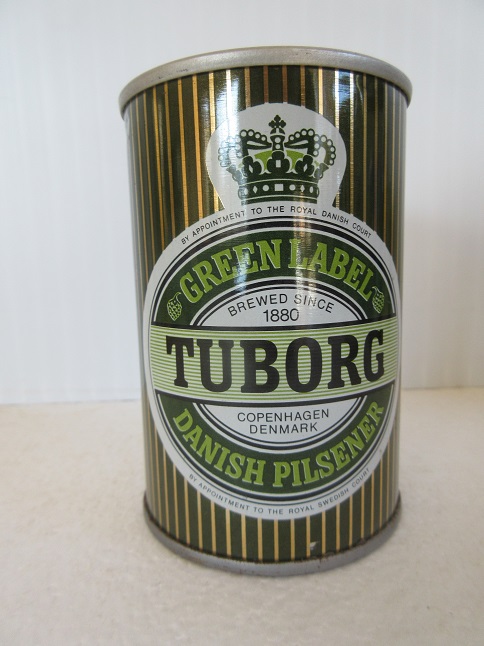 9 2/3 oz - Tuborg Green Label - small font top & bottom - T/O